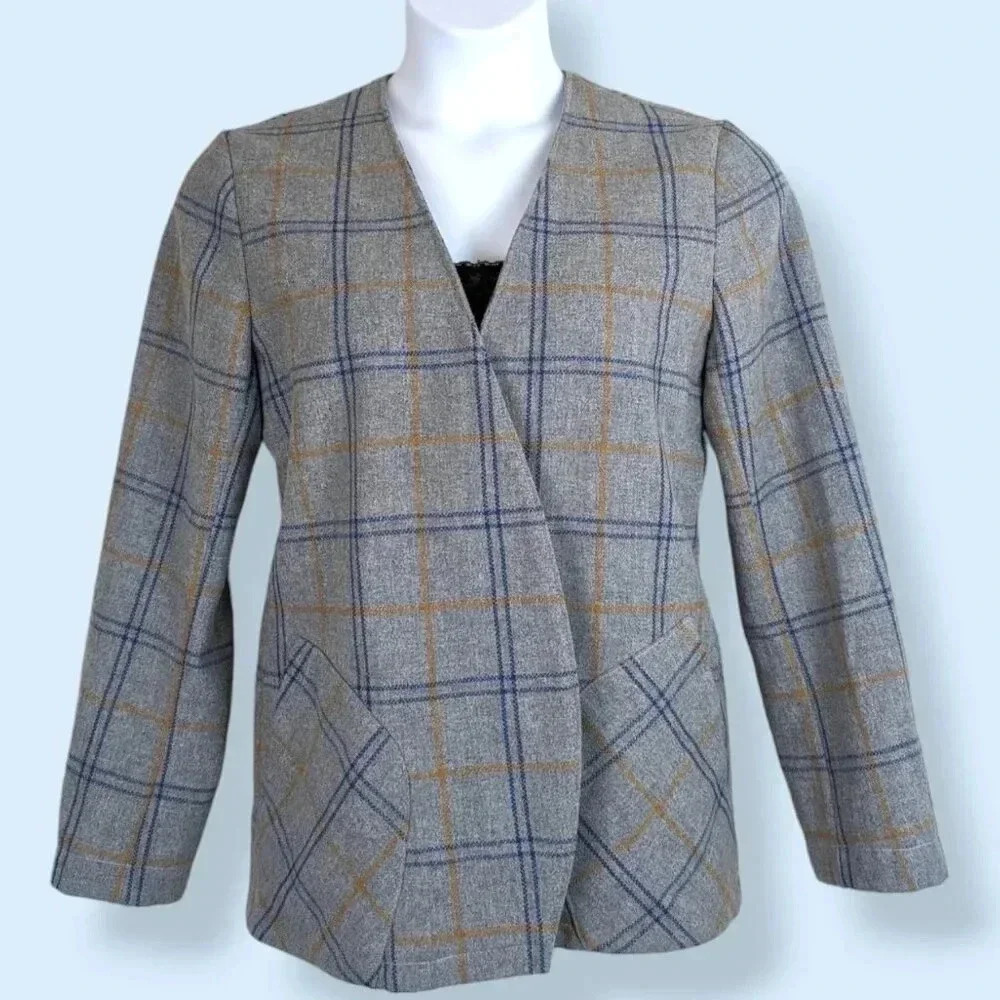 🍁Atelier Murri Wool Blend Open Jacket